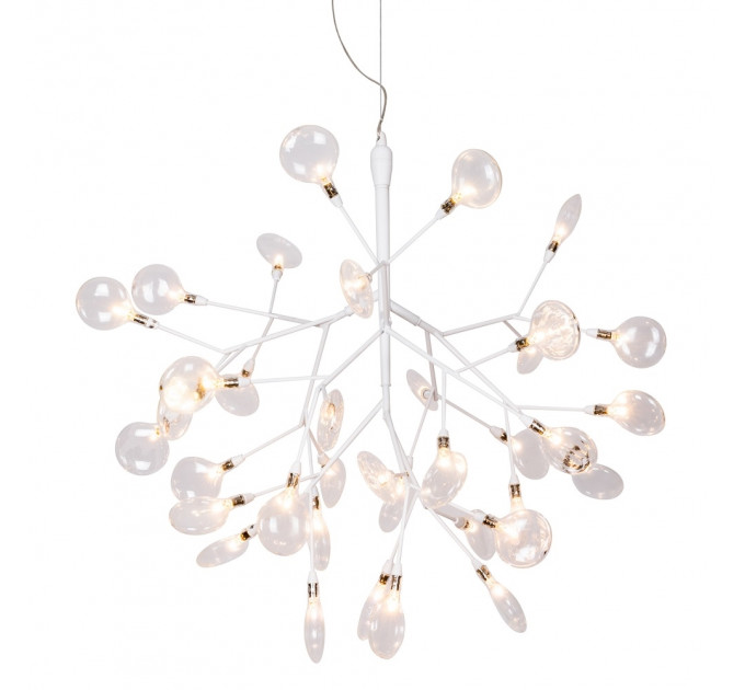 Подвесная люстра Crystal Lux EVITA SP36 WHITE/TRANSPARENT