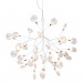 Подвесная люстра Crystal Lux EVITA SP36 WHITE/TRANSPARENT