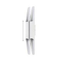 Настенный светильник Crystal Lux CLT 332W4-V2 WH-WH