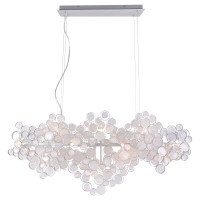 Подвесная люстра Crystal Lux DESEO SP15 L1400 SILVER