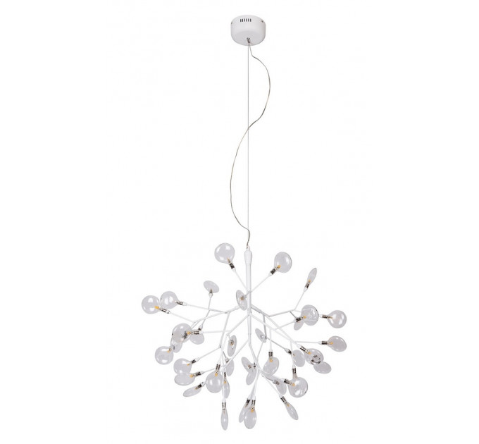 Подвесная люстра Crystal Lux EVITA SP36 WHITE/TRANSPARENT