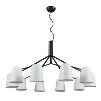 Подвесная люстра Crystal Lux ENRIQUE SP10 BLACK/WHITE