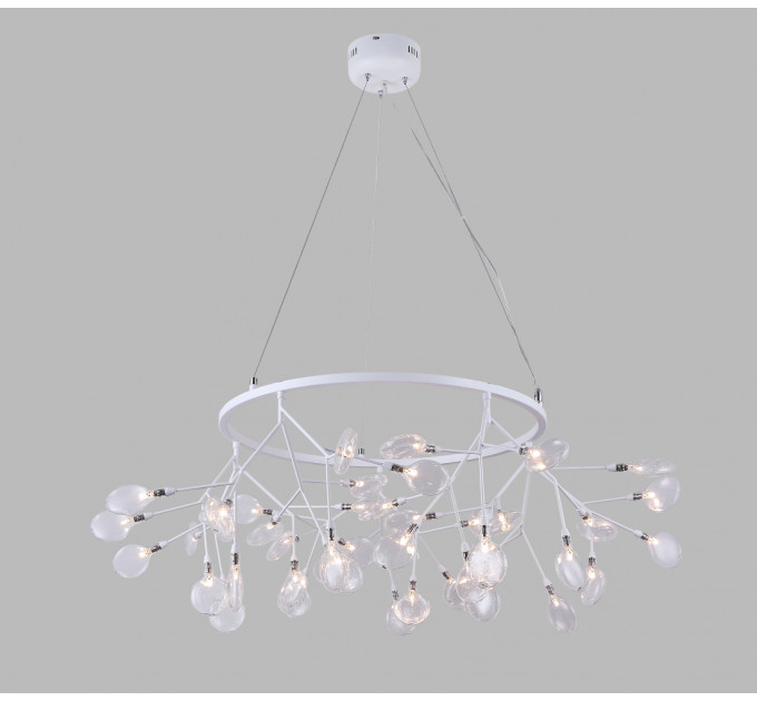 Подвесная люстра Crystal Lux EVITA SP45 D WHITE/TRANSPARENT