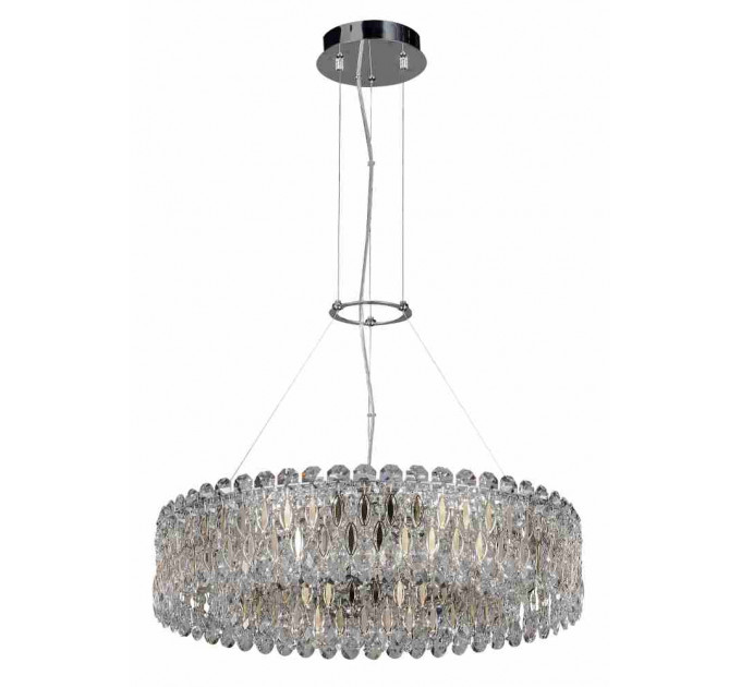 Подвесная люстра Crystal Lux LIRICA SP10 D610 CHROME/GOLD-TRANSPARENT