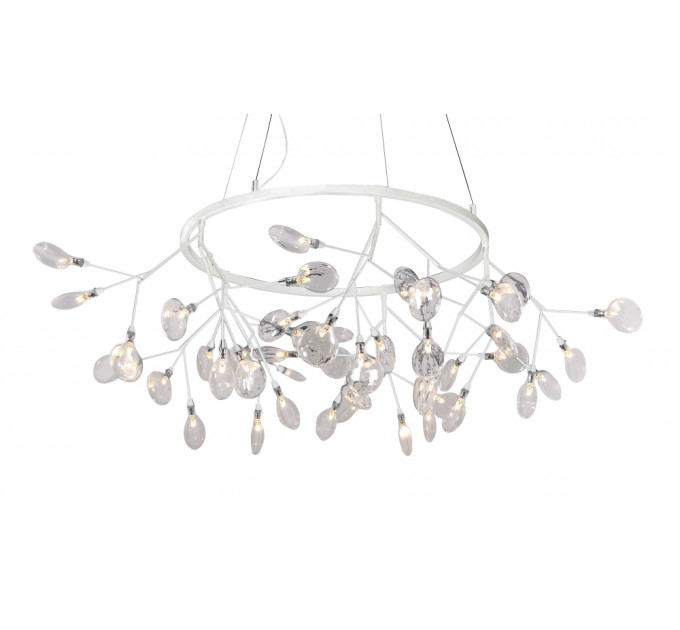 Подвесная люстра Crystal Lux EVITA SP45 D WHITE/TRANSPARENT