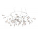 Подвесная люстра Crystal Lux EVITA SP45 D WHITE/TRANSPARENT