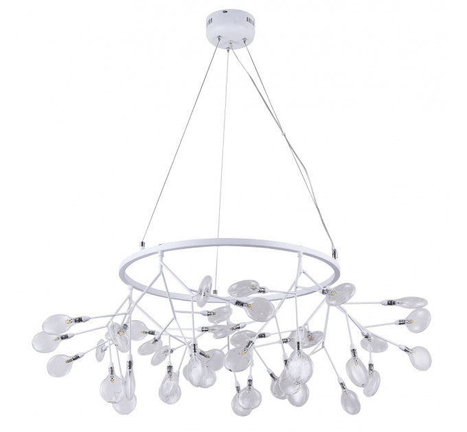 Подвесная люстра Crystal Lux EVITA SP45 D WHITE/TRANSPARENT