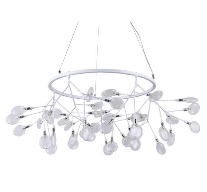 Подвесная люстра Crystal Lux EVITA SP45 D WHITE/TRANSPARENT