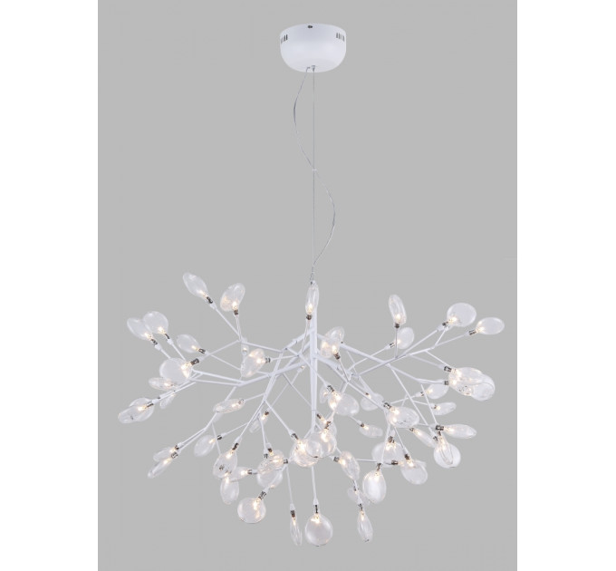 Подвесная люстра Crystal Lux EVITA SP63 WHITE/TRANSPARENT