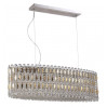 Подвесная люстра Crystal Lux LIRICA SP10 L900 CHROME/GOLD-TRANSPARENT