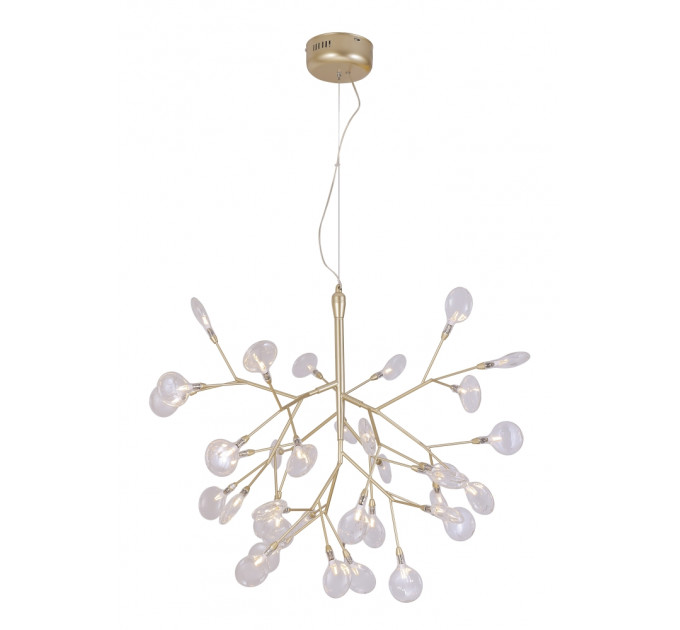 Подвесная люстра Crystal Lux EVITA SP36 GOLD/TRANSPARENT
