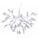 Подвесная люстра Crystal Lux EVITA SP63 WHITE/TRANSPARENT