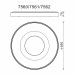 Потолочный светильник COIN 7562