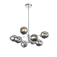 Люстра на штанге Fovia ST-Luce 8*40W Е14 дымчатый SL1500.103.08