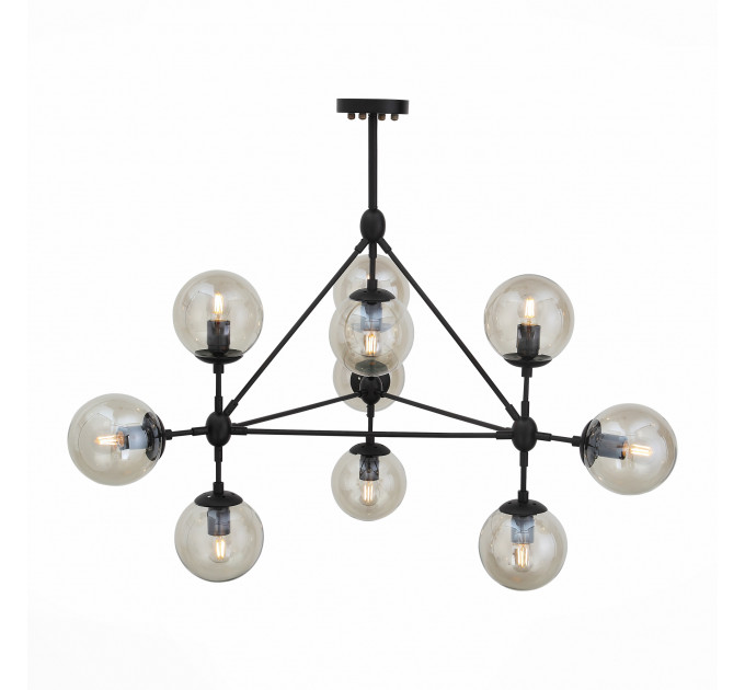 Люстра на штанге ST-Luce Stampo дымчатый SL549.403.10