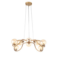Подвесная люстра Legatezza ST-Luce золото/янтарь SL1502.203.08