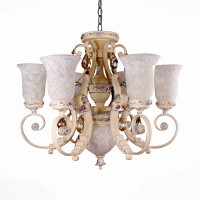 Подвесная люстра Sogni ST-Luce белая с серебром SL251.503.07