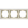 Рамка на 3 поста (слоновая кость/золото) WL03-Frame-03-ivory-GD