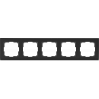 Рамка на 5 постов (черный) WL04-Frame-05-black