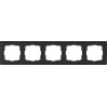 Рамка на 5 постов (черный) WL04-Frame-05-black
