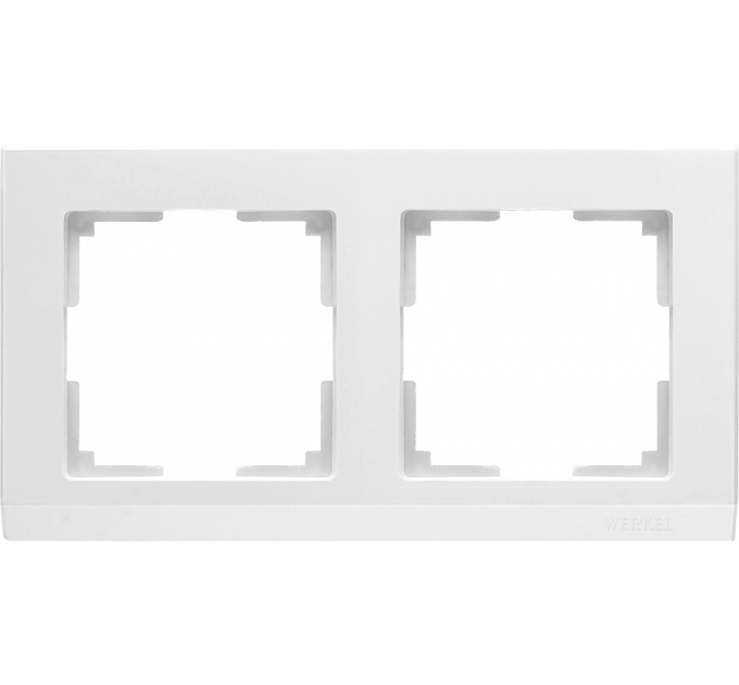 Рамка на 2 поста (белый) WL04-Frame-02-white