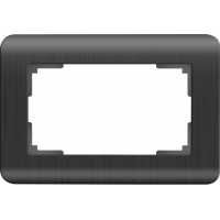 Рамка для двойной розетки (графит) WL12-Frame-01-DBL