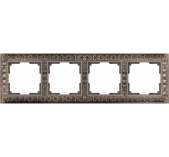 Рамка на 4 поста (бронза) WL07-Frame-04