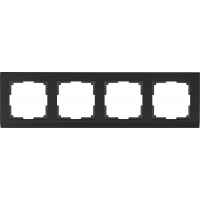 Рамка на 4 поста (черный) WL04-Frame-04-black