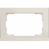 Рамка для двойной розетки (слоновая кость) WL04-Frame-01-DBL-ivory