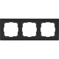 Рамка на 3 поста (черный) WL04-Frame-03-black