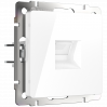 Телефонная розетка RJ-11 (белая) WL01-RJ-11
