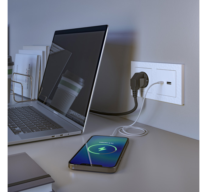 Розетка USB тип A+С (белый) W1171801