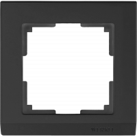 Рамка на 1 пост (черный) WL04-Frame-01-black