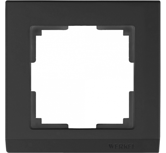 Рамка на 1 пост (черный) WL04-Frame-01-black
