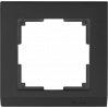 Рамка на 1 пост (черный) WL04-Frame-01-black