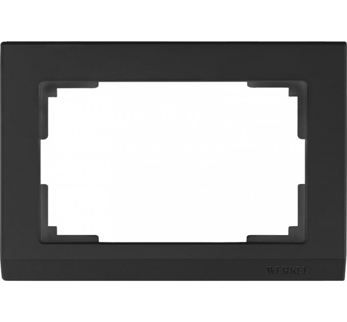 Рамка для двойной розетки (черный) WL04-Frame-01-DBL-black