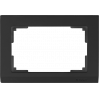 Рамка для двойной розетки (черный) WL04-Frame-01-DBL-black