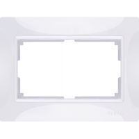 Рамка для двойной розетки (белый, basic) WL03-Frame-01-DBL-white
