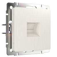 Розетка Ethernet RJ-45 (перламутровый рифленый) WL13-RJ-45