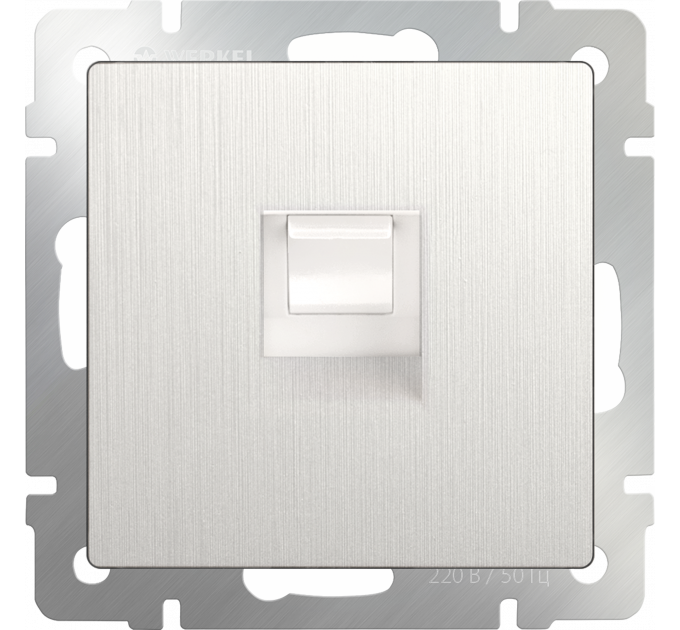 Розетка Ethernet RJ-45 (перламутровый рифленый) WL13-RJ-45