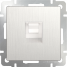 Розетка Ethernet RJ-45 (перламутровый рифленый) WL13-RJ-45