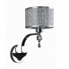 Настенное бра Jewellery Zumaline 1*60W Е27 хром/серебро W1550-01A-F4B3