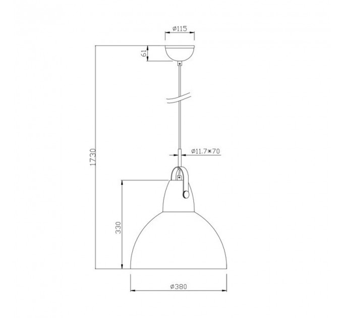 Подвесной светильник Cande Zumaline TS-110611P-CH
