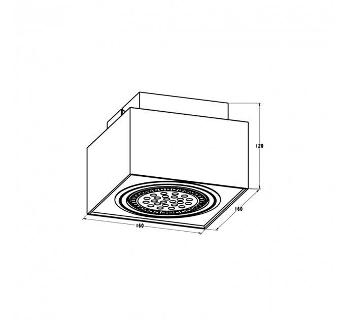 Потолочный светильник Boxy Zumaline CL 1 20074-WH