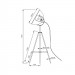 Торшер Antenne Zumaline 1*60W Е27 TS-090522F-BKSI