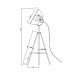 Торшер Antenne Zumaline TS-090522F-BK