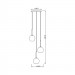 Подвесной светильник Monic Zumaline MD1629-3B(chrome)