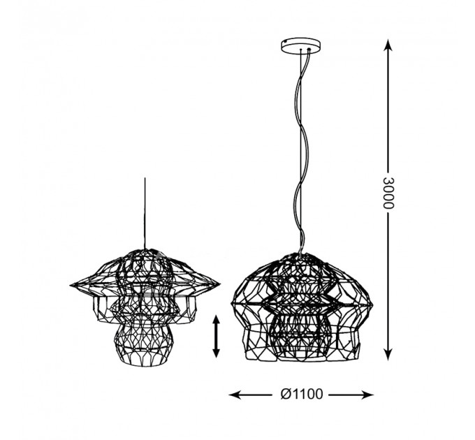 Подвесная люстра Mandalight Zumaline 94382