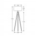 Современный торшер Maresca Zumaline TS-170429F-BK