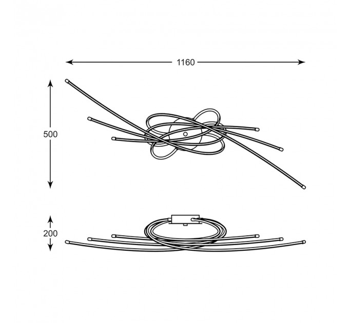 Потолочная люстра Merlo Zumaline LED PL170826-6